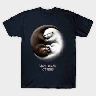 Significant otters other cute pun funny animal love graphic T-Shirt